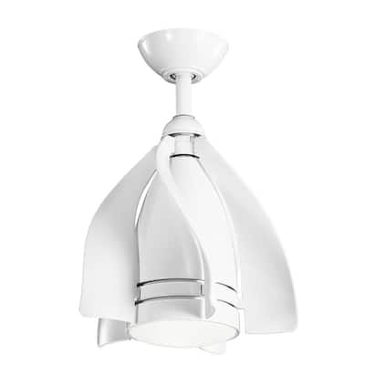 Kichler Lighting Terna Collection 15-inch White LED Ceiling Fan
