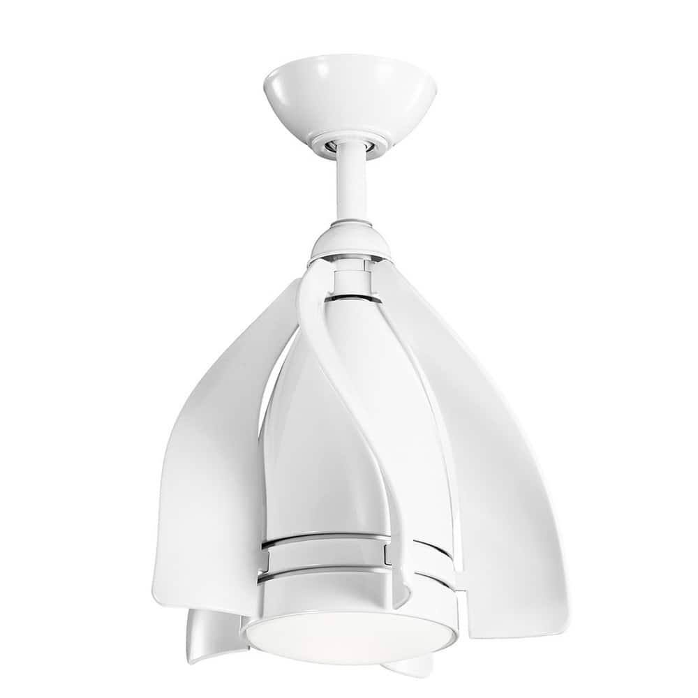 Kichler Lighting Terna Collection 15-inch White LED Ceiling Fan