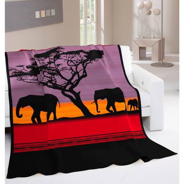 Shop Deluxe Comfort Biederlack Collection African Sunset Throw