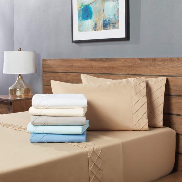 Home Dynamix Forever Soft Collection Diamond Hem Ultra-Soft Sheet Set