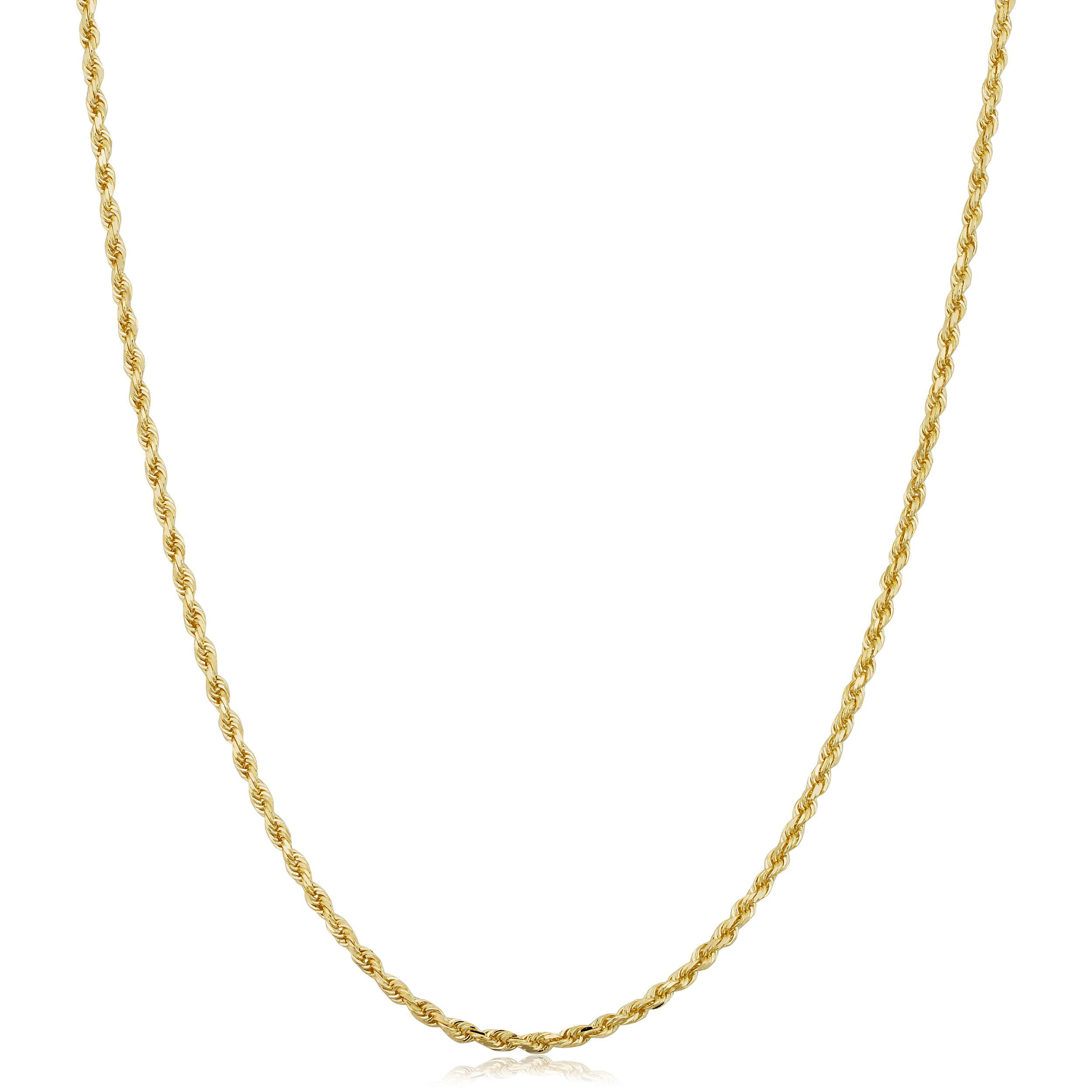 Au Naturale 14k Yellow Gold 1.5-mm Solid Rope Chain Necklace (14 - 30 inches)