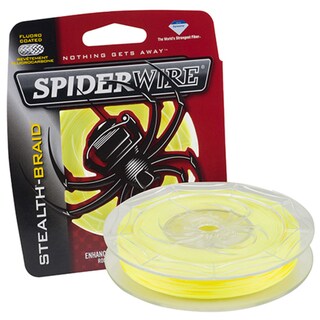 Spiderwire Stealth Braid Superline 200-yard 0.016-inch-diameter 80-pound Breaking Strength Hi-Visibility Yellow Line Spool