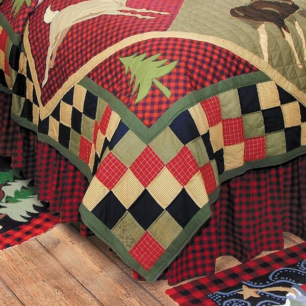 Shop Lodge Patchwork Rustic Cotton Quilt Shams Not Included On