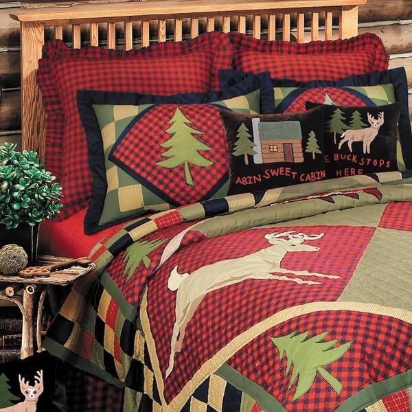 Shop Lodge Patchwork Rustic Cotton Quilt Shams Not Included On