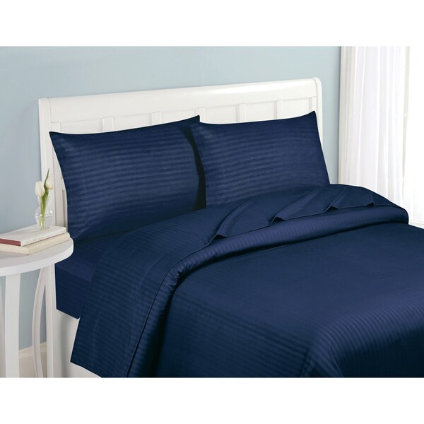Fashion Street Striped 4 Piece Sheet Set