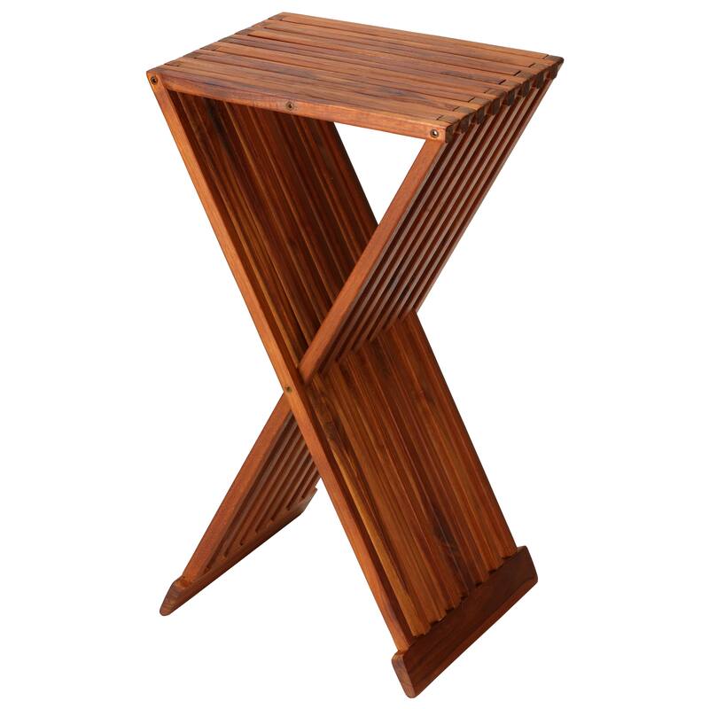 Bare Decor Taj Teak Folding End Table