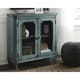 preview thumbnail 2 of 8, Mirimyn Antique Teal Accent Cabinet