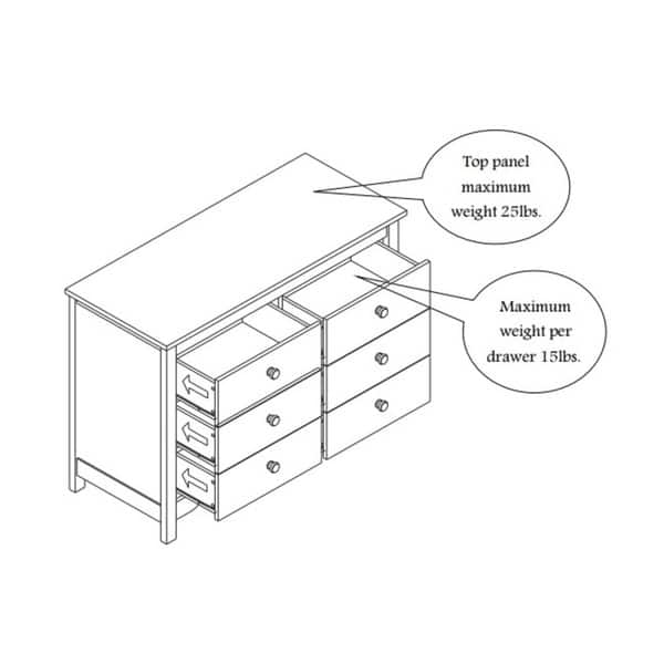 Shop Eddie Bauer Hayworth 6 Drawer Dresser Free Shipping Today