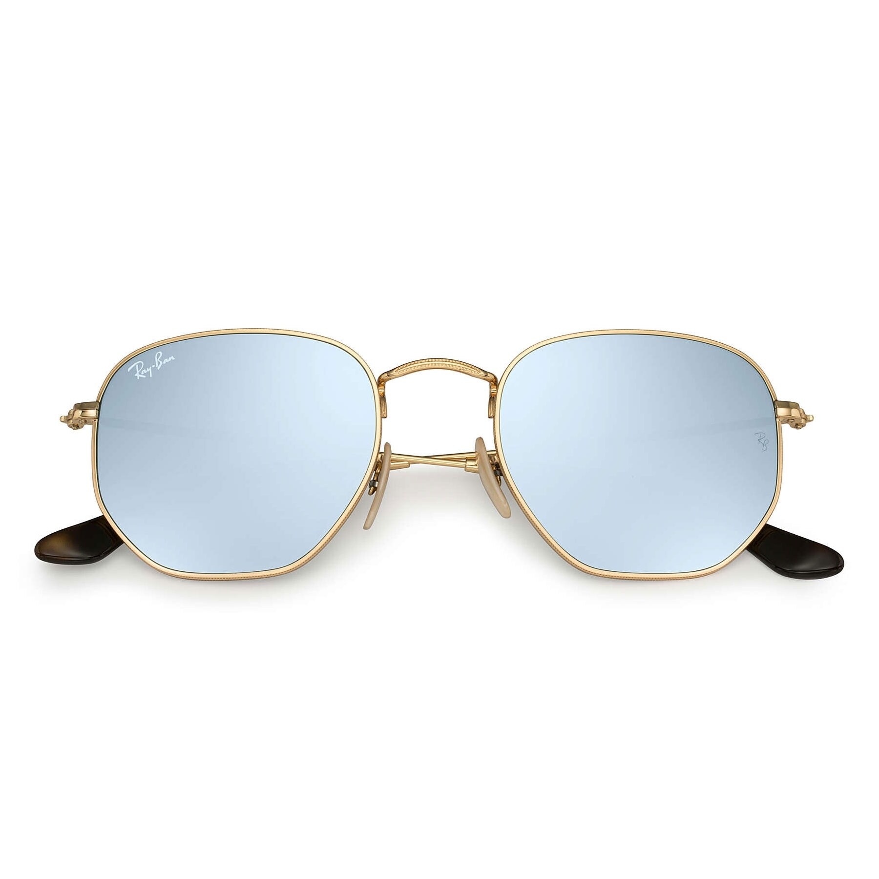 ray ban hexagonal grey flash