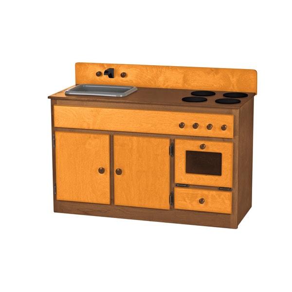 Children's REAL WOOD Play Kitchen Sink/Stove Combo - Overstock - 13468045