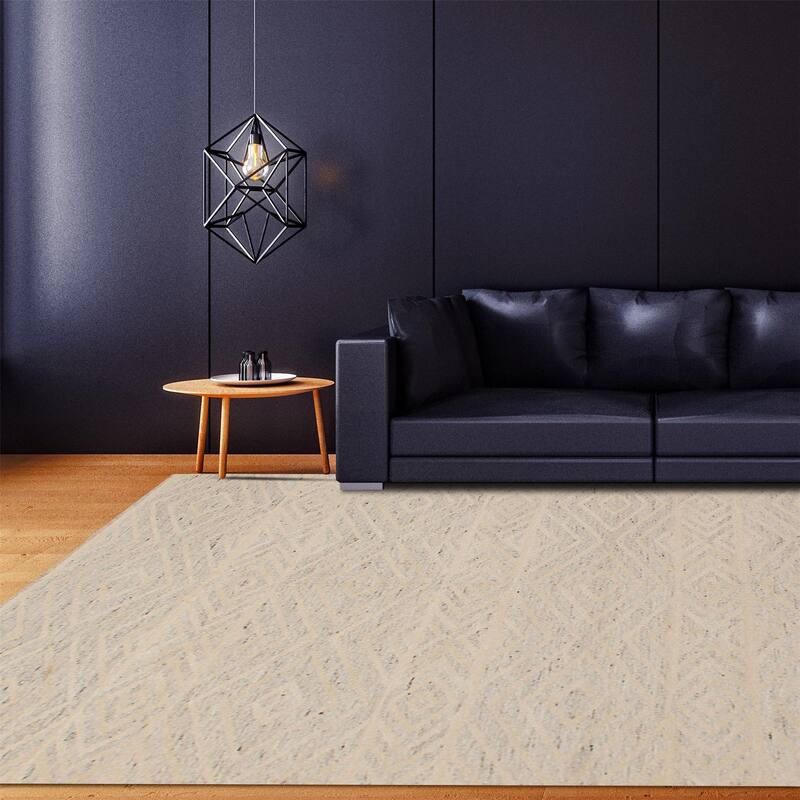 Flat-weave Tribeca M10023 Yellow Wool Kilim
