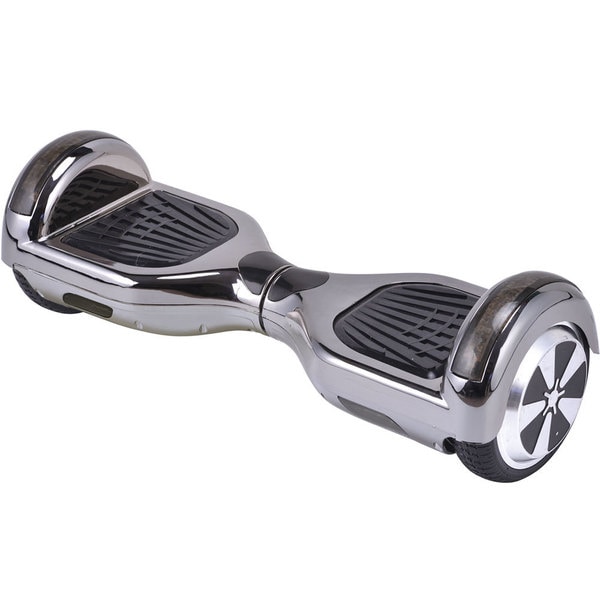 MotoTec Black Chrome 6.5-inch 36v Hoverboard Scooter with Bluetooth. Opens flyout.