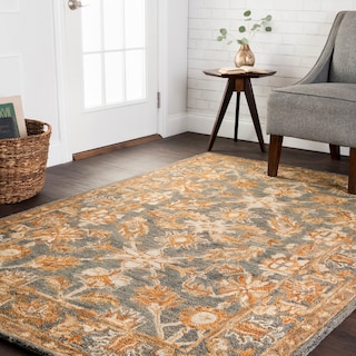 Alexander Home Madaline Victorian Botanical Hand-hooked 100% Wool Rug