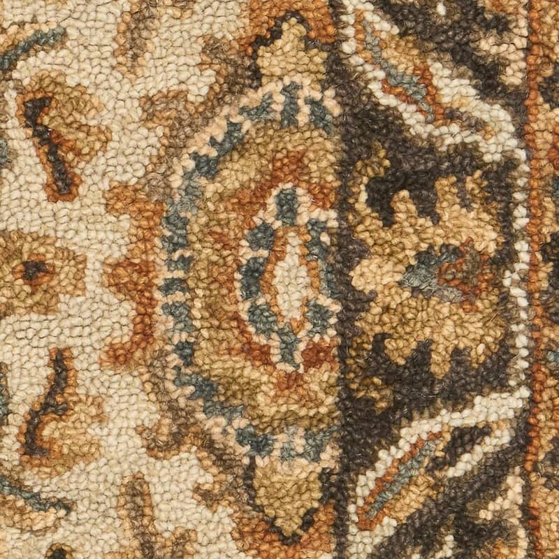 Alexander Home Madaline Hand-Hooked Botanical 100% Wool Area Rug