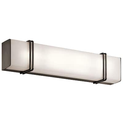 Kichler Lighting Impello Collection 24-inch Olde Bronze LED Linear Bath/Vanity Light