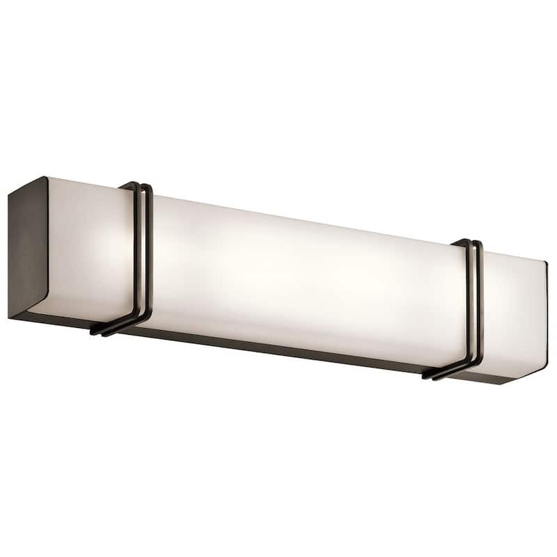Kichler Lighting Impello Collection 24-inch Olde Bronze LED Linear Bath/Vanity Light