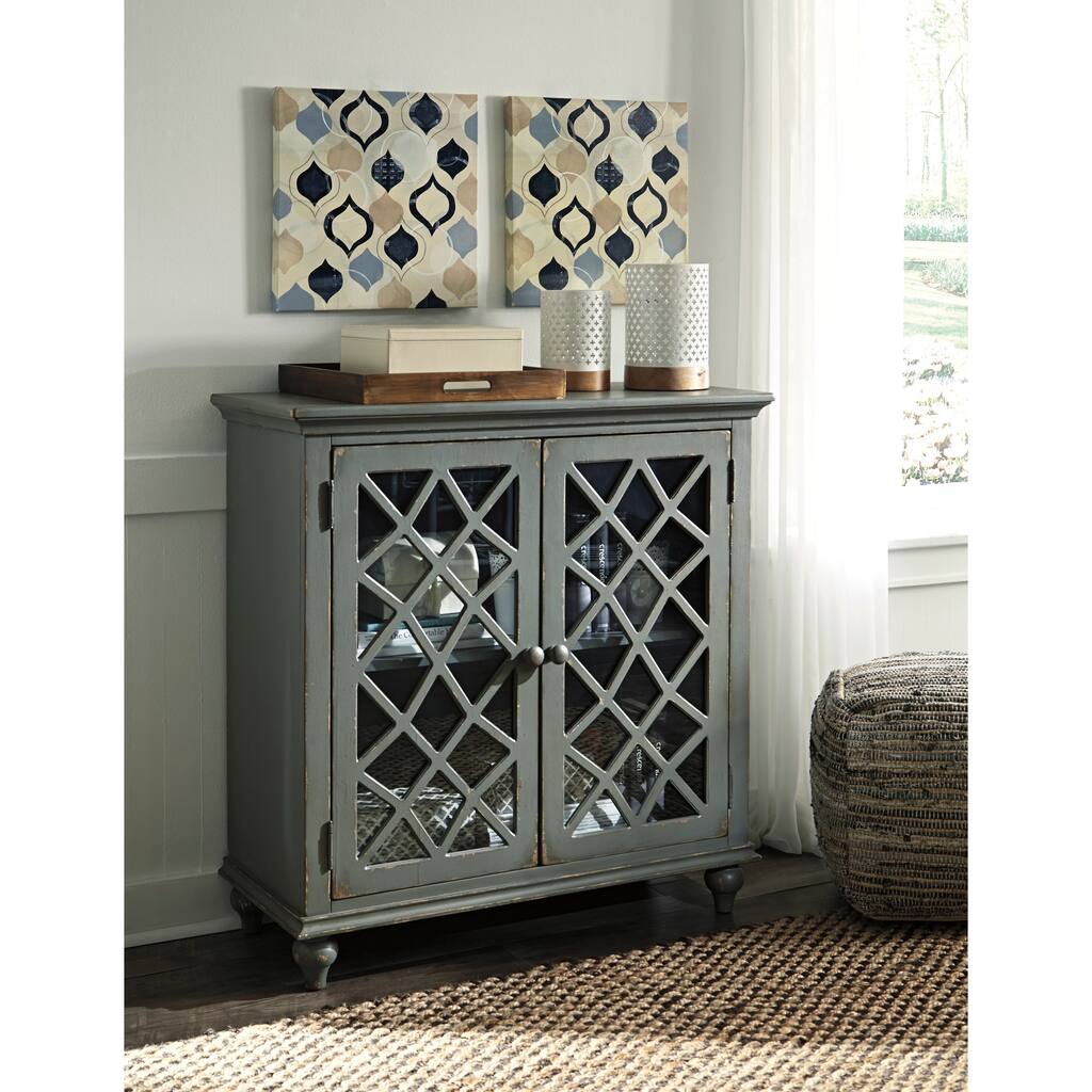 Mirimyn Antique Gray Accent Cabinet
