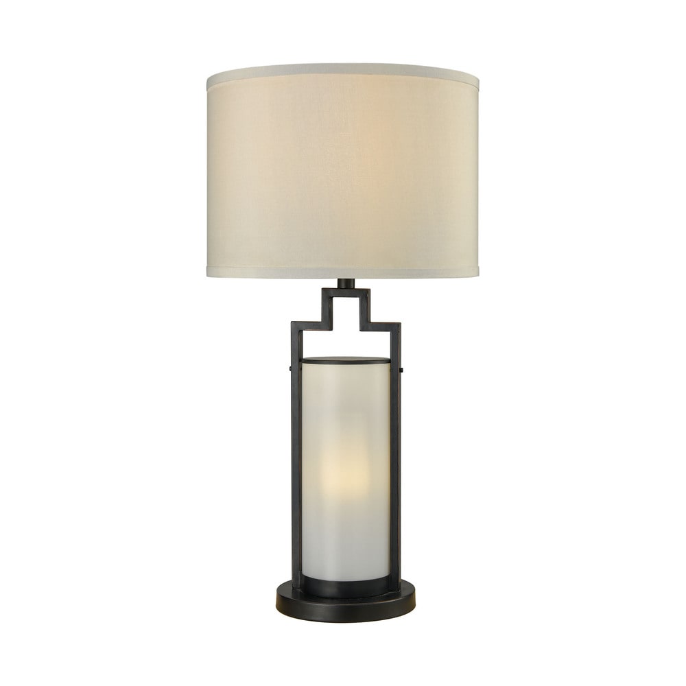 Bronze 30 inch Woven Table Lamp (Brozne HOME Coral Curved Table Lamp Black