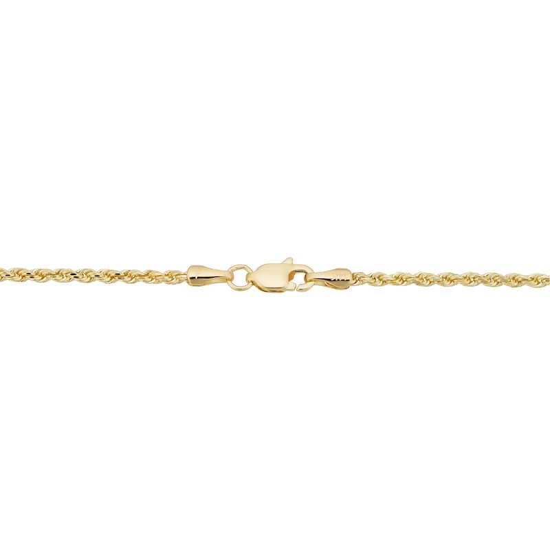 Fremada 14k Yellow Gold 1.7-mm Solid Rope Chain Necklace (14 - 36 inches)
