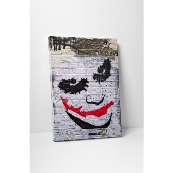 Banksy 'Batman Joker' Gallery-wrapped Canvas Wall Art - Overstock ...