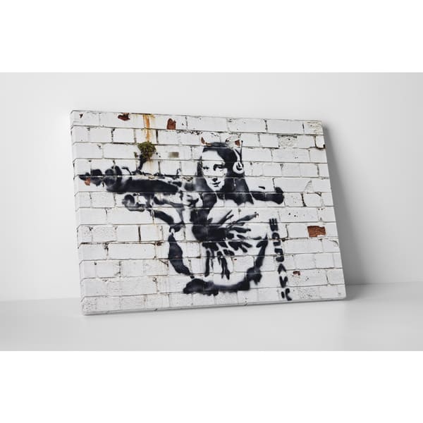 Mona Lisa Bazooka Banksy Wall Art