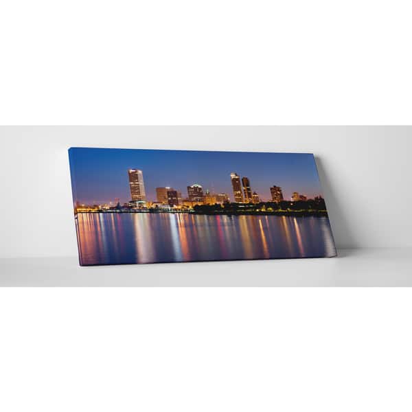 Shop City Skylines Milwaukee Gallery Wrapped Canvas Wall Art Overstock 13468898