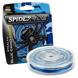 Spiderwire Stealth Braid Superline Blue Camo 125-yard 40-pound Fishing Line Spool