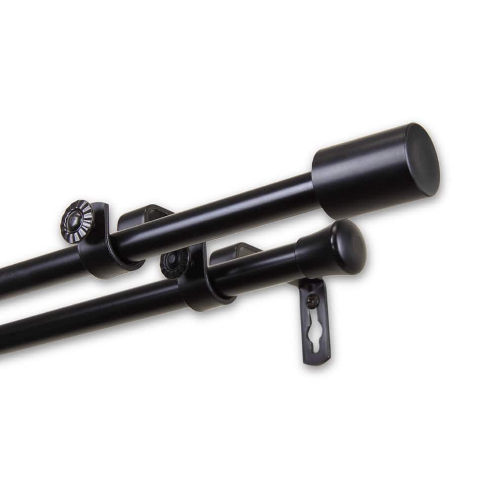 Angela 5/8-inch Adjustable Double Curtain Rod