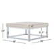 preview thumbnail 18 of 25, Solene Square Base Ottoman Coffee Table - Chrome by iNSPIRE Q Bold