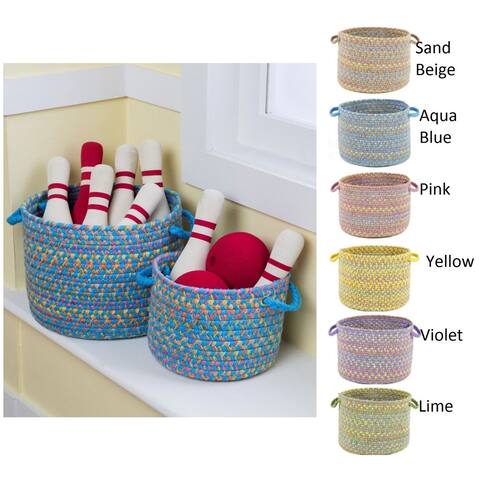Playful 12" x 18" Basket by Rhody Rug