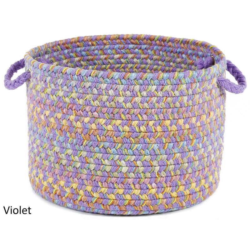 Playful 10 x 14 Basket by Rhody Rug - 10 x 14 - violet