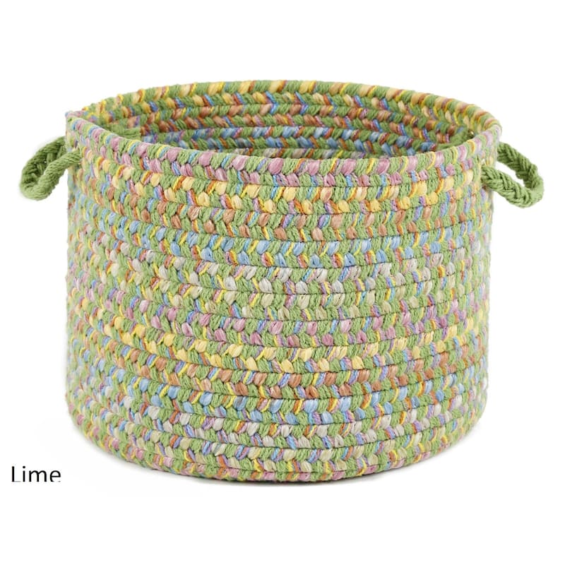 Playful 10 x 14 Basket by Rhody Rug - 10 x 14 - Lime