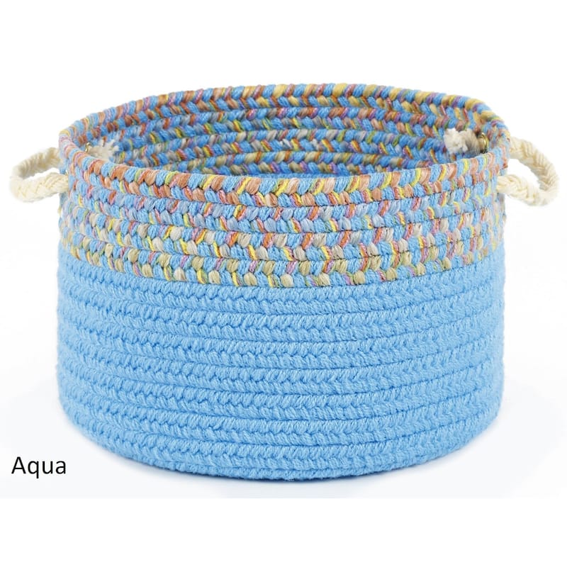 Kids Place 10 x 8-inch Basket by Rhody Rug - Blue