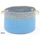 preview thumbnail 2 of 5, Kids Place 10 x 8-inch Basket by Rhody Rug Blue