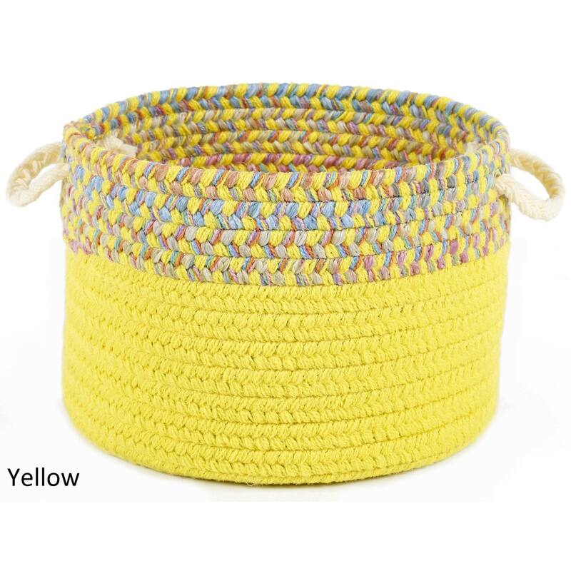 Kids Place 10 x 8-inch Basket by Rhody Rug - Yellow