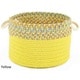 preview thumbnail 7 of 5, Kids Place 10 x 8-inch Basket by Rhody Rug Yellow