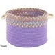 preview thumbnail 6 of 5, Kids Place 10 x 8-inch Basket by Rhody Rug Purple