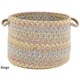 preview thumbnail 7 of 6, Playful Multicolored Braided Basket by Rhody Rug Tan