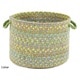 preview thumbnail 3 of 6, Playful Multicolored Braided Basket by Rhody Rug Green