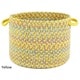preview thumbnail 6 of 6, Playful Multicolored Braided Basket by Rhody Rug Yellow