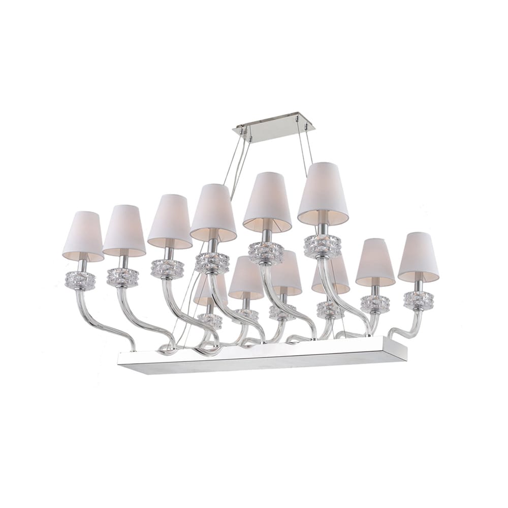 Zeev Lighting Abigail Collection Home Indoor Metal 12-light Candelabra Base Transitional Chandelier (Chandelier) - Chandeliers For Bedrooms by Overstock.com