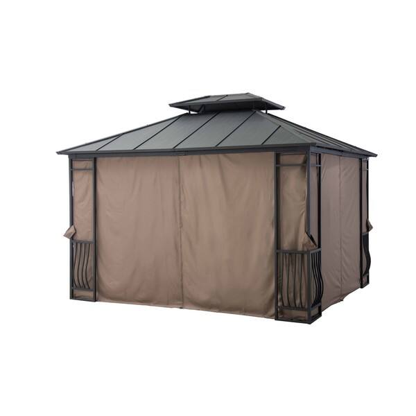 Sunjoy Universal Privacy Curtain for 10' x 12' Gazebo Bed Bath