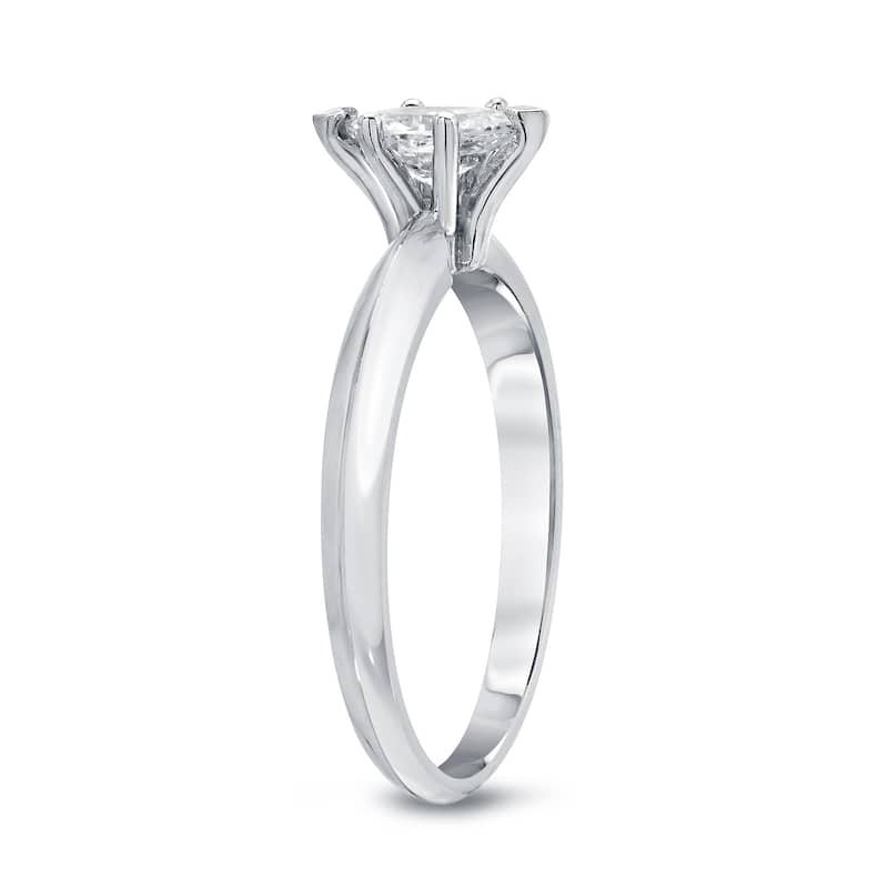 Auriya 2/5ct TDW Solitaire Marquise Diamond Engagement Ring Platinum (I-J, I1-I2)