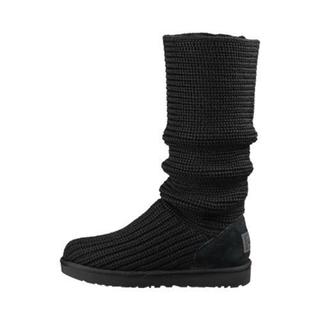 ugg black sweater boots