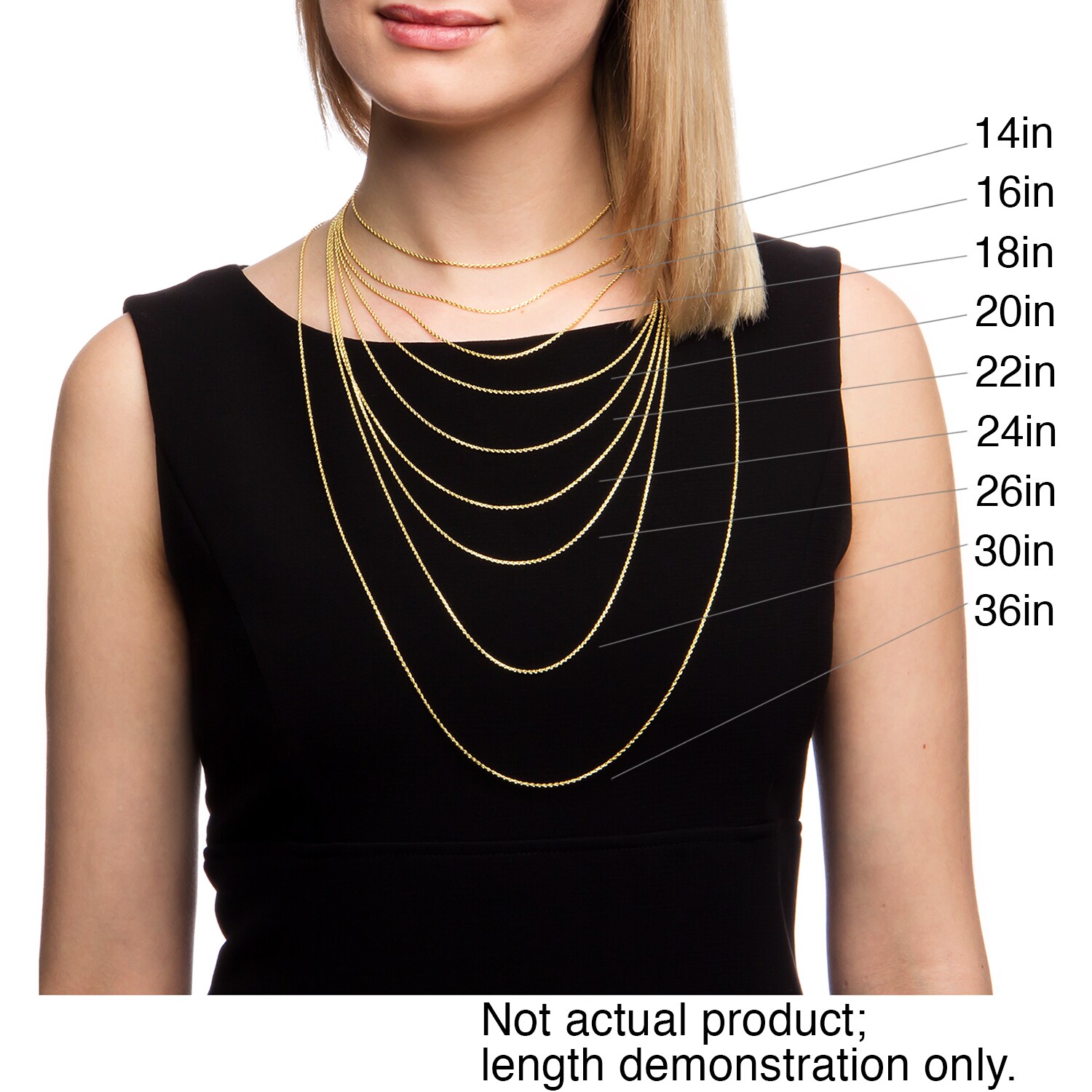 Fremada Unisex 14k Yellow Gold 3.1-mm Solid Rope Chain Necklace (18 - 36  inches)