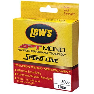 Lews Fishing APT Monofilament Speed Line 25 lbs, 500 Yards, Clear