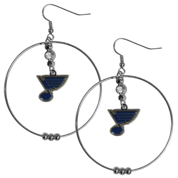 NHL St. Louis Blues 2-inch Hoop Earrings