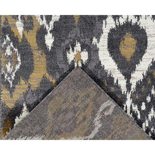 Persian Rugs Beverly Collection Abstract Grey Area Rug 5'2" x 7'2" On Sale Bed Bath