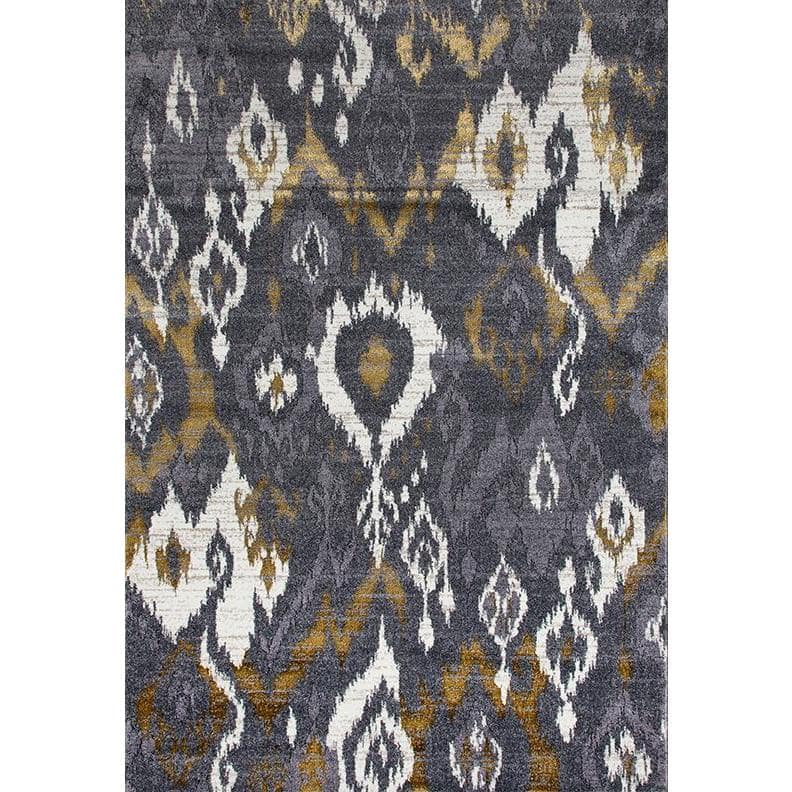 Persian Rugs Beverly Collection Abstract Grey Area Rug - 5'2" x 7'2"
