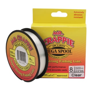 Lews Fishing Mr. Crappie 500 Yard Filler Spool Clear, 8 lb
